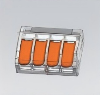 PCT-614 Cage Spring Terminal Blocks PC material 61 Series 4 Pins connectors
