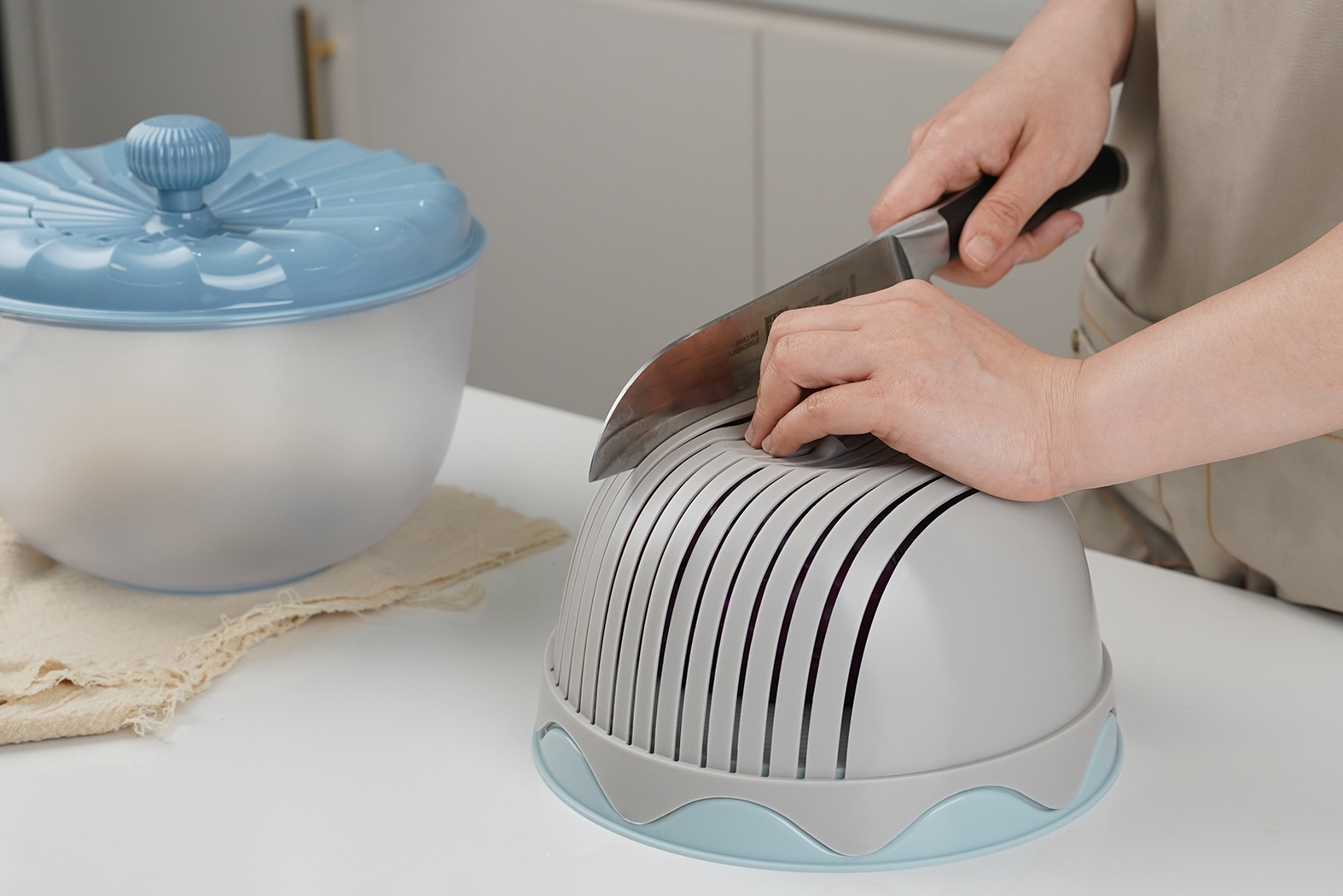 Mejore su cocina con una cesta multifuncional para cortar verduras