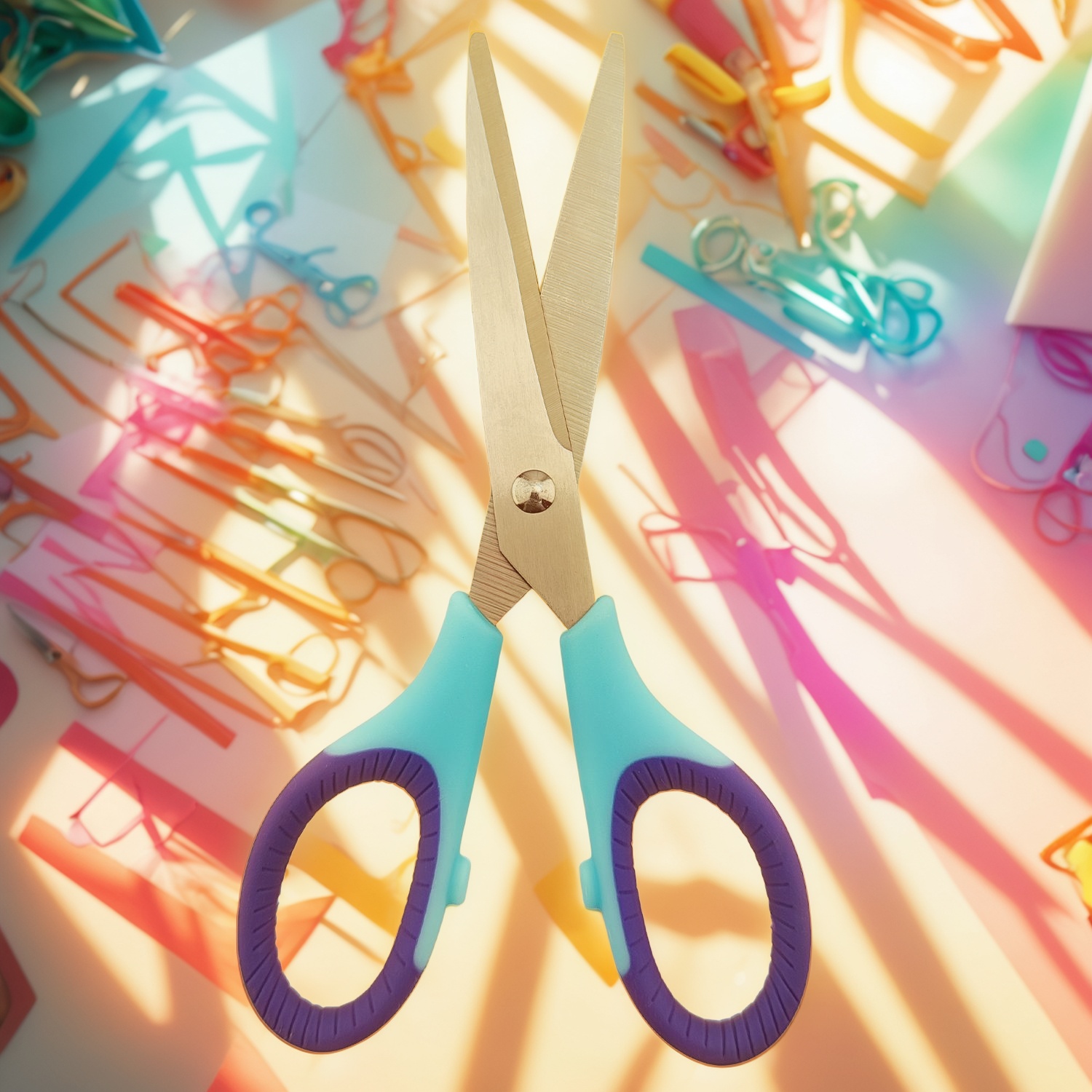 Chinese manufacturer scissors, household scissors with soft grip, scissors for home use