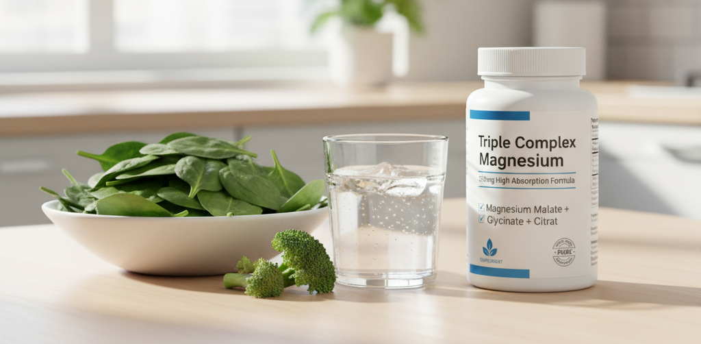 Magnesium complex supplement in daily use