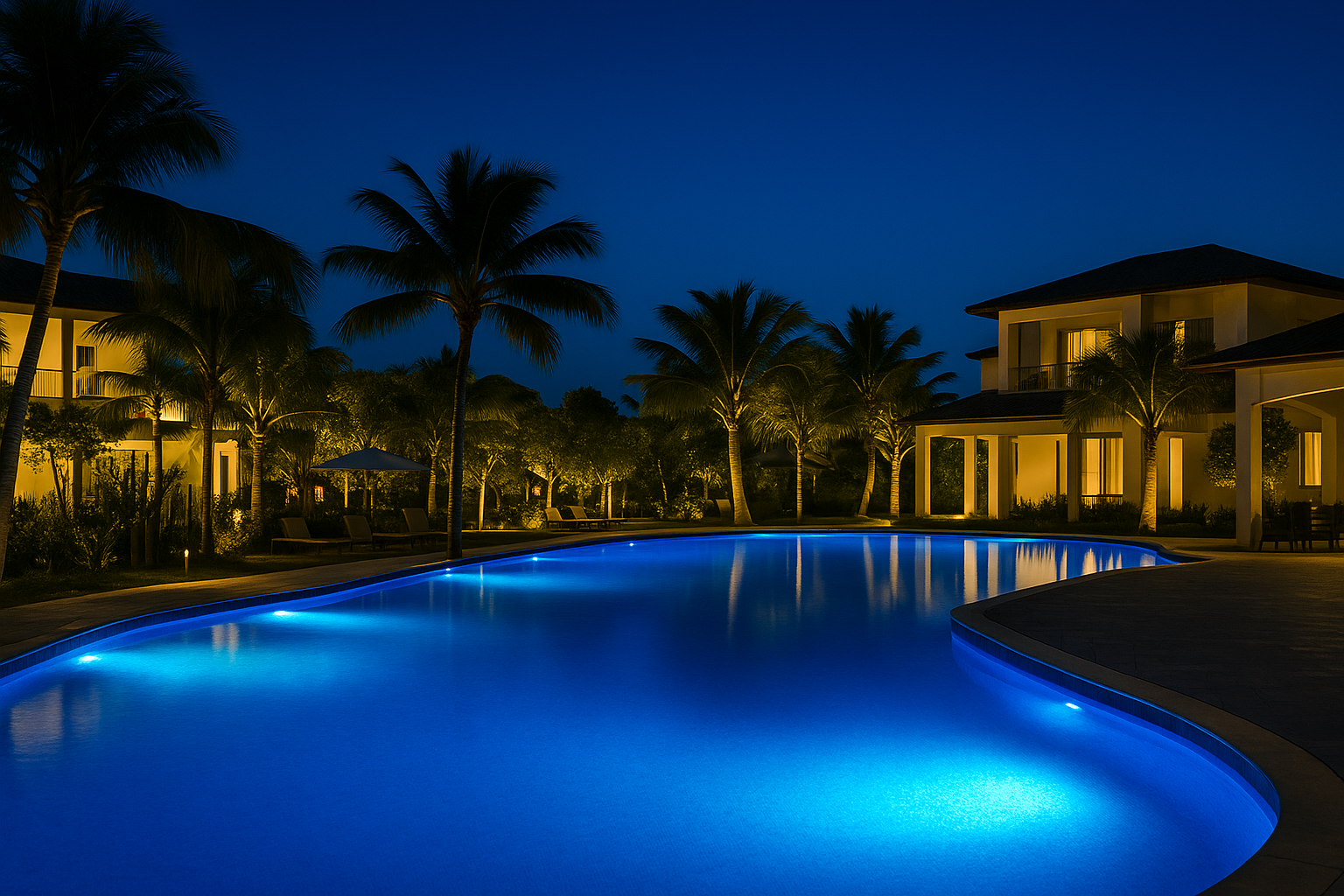 tailored pool lighting
