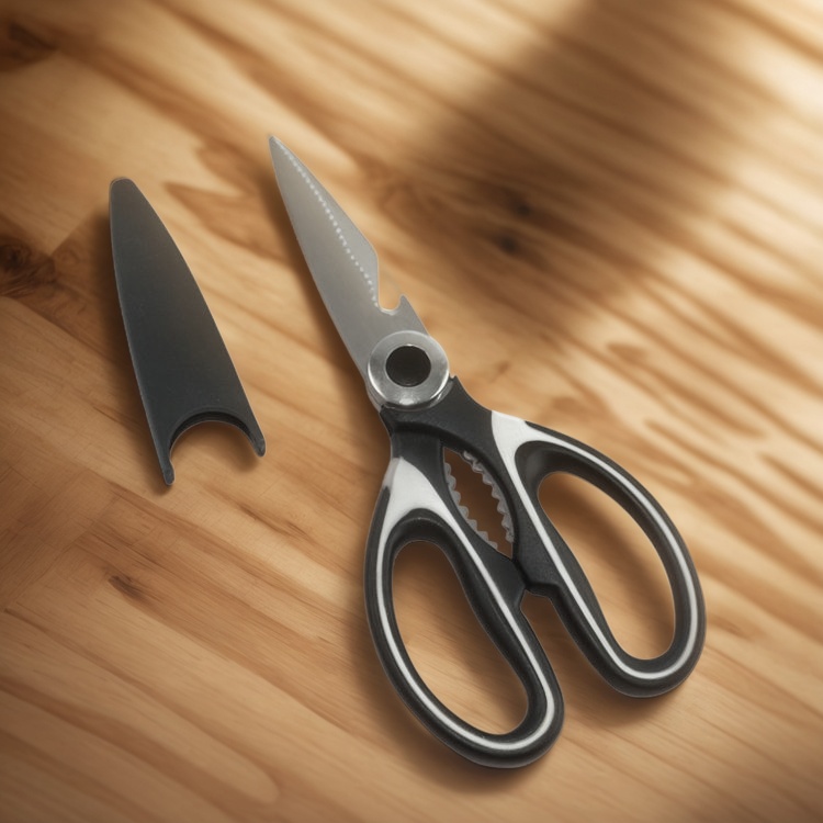 OEM厨房剪刀,厨房剪刀厂,带盖剪刀,厨房剪刀制造