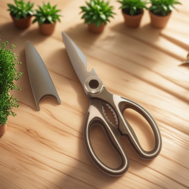 OEM厨房剪刀，厨房剪刀厂，带盖剪刀，厨房剪刀制造