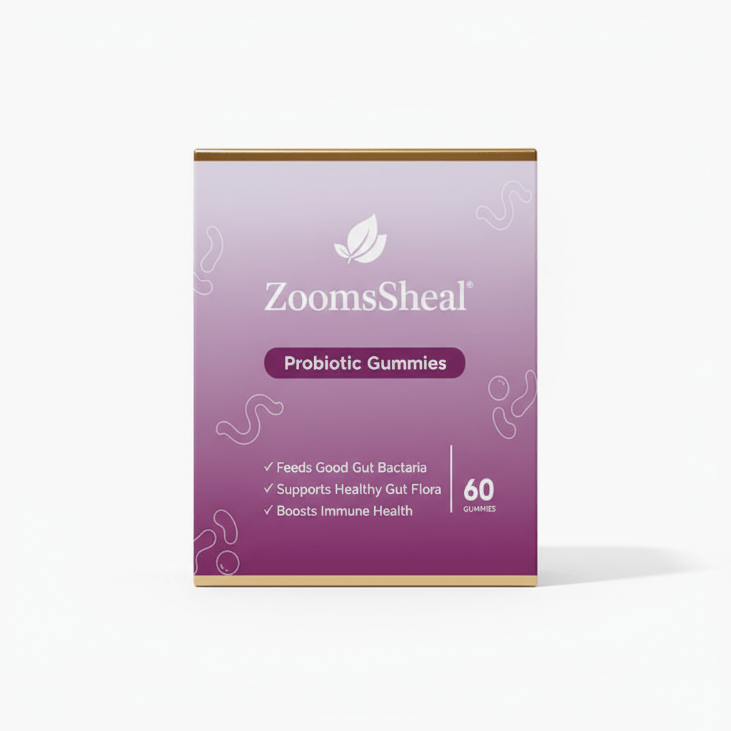 Probiotic Gummy Candy Packaging Box Design