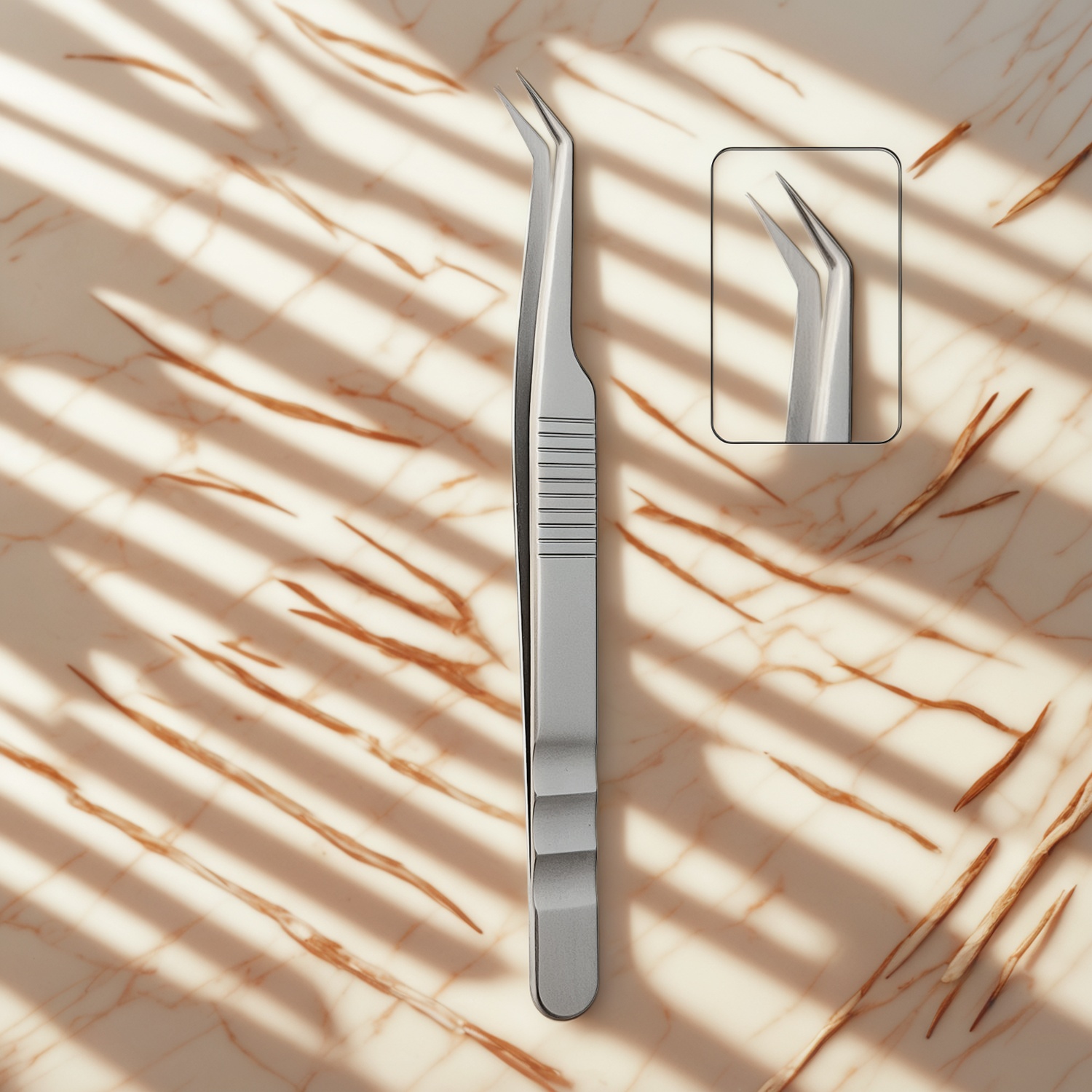 Extensões de cílios e ferramentas de precisão para elegância