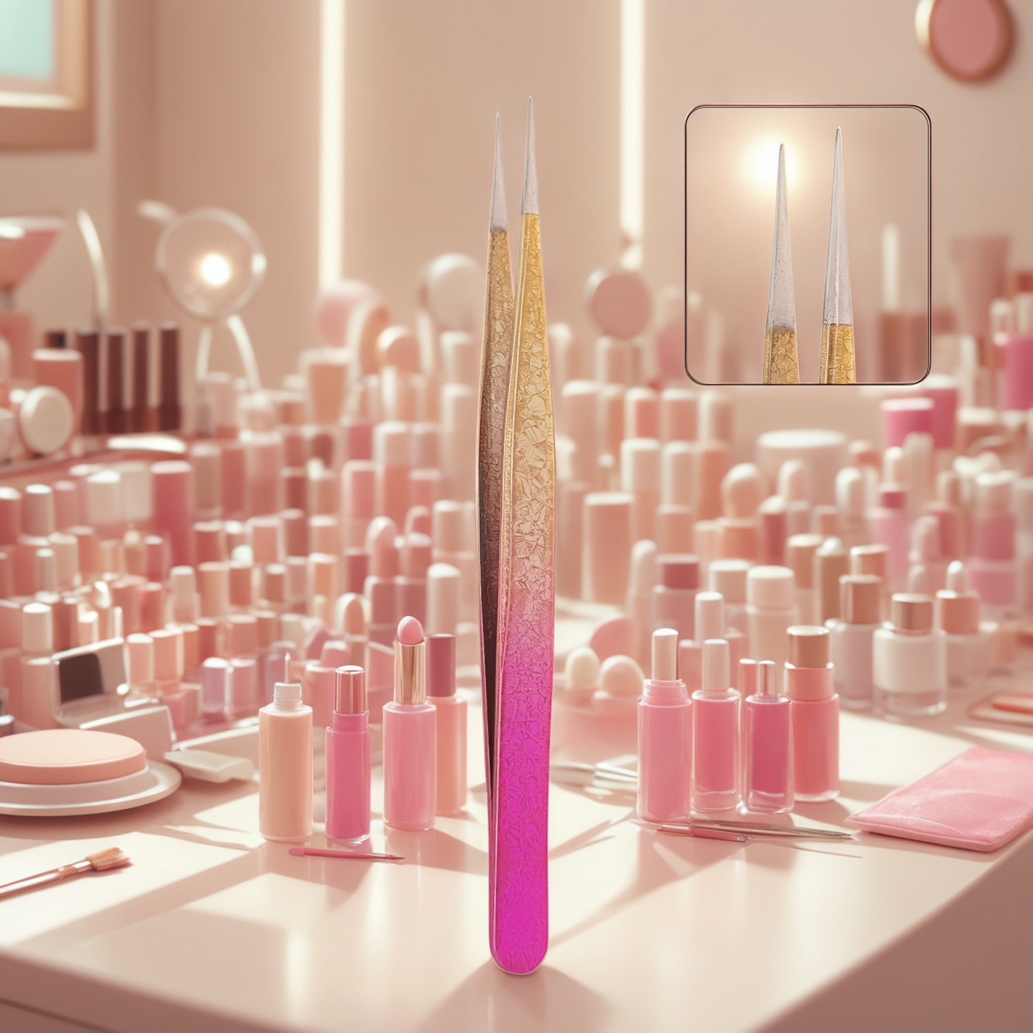 tweezers for false lash, tweezers ODM, B2B beauty supplies