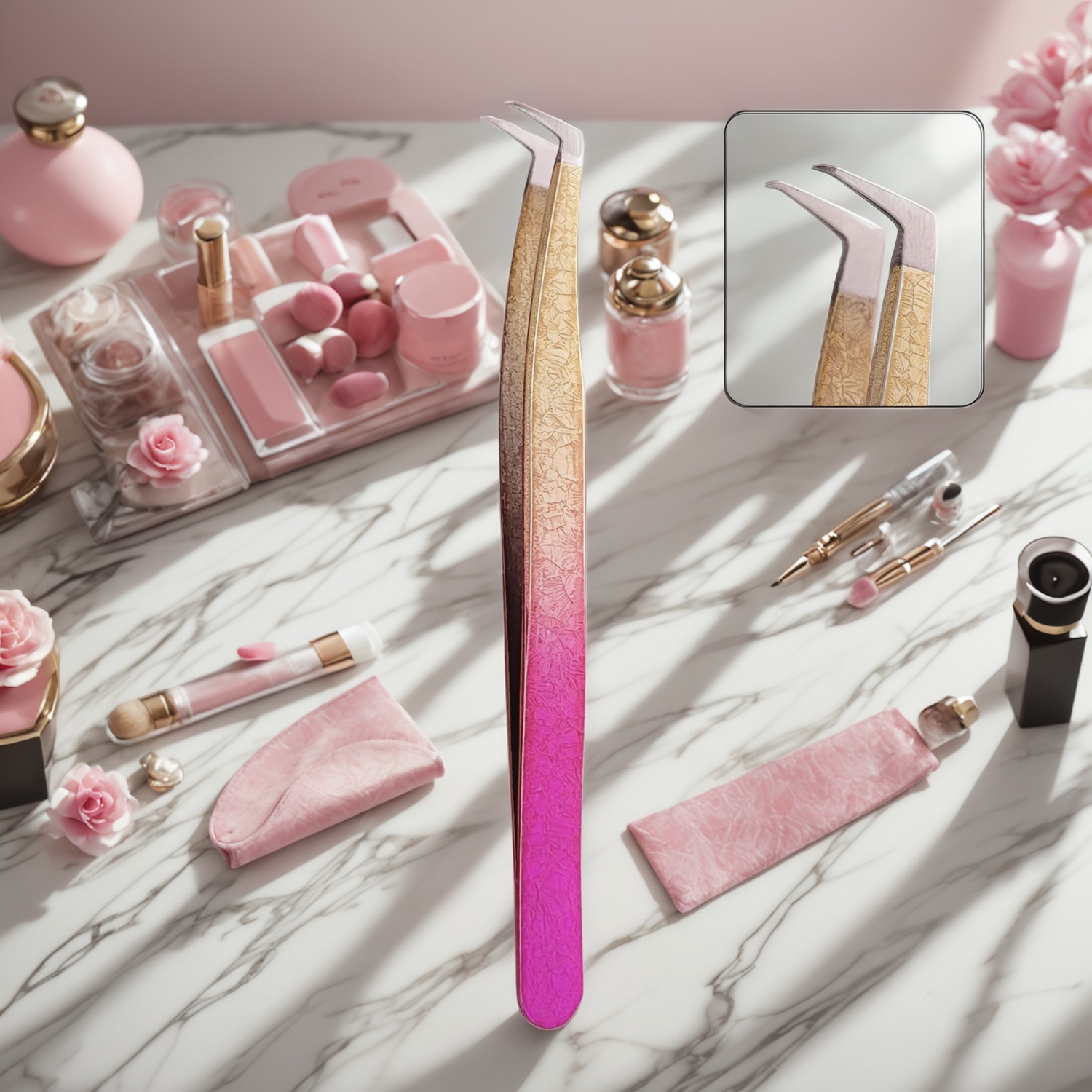 Pinzetten für künstliche Wimpern, B2B-Beautybedarf, maßgefertigte Pinzetten