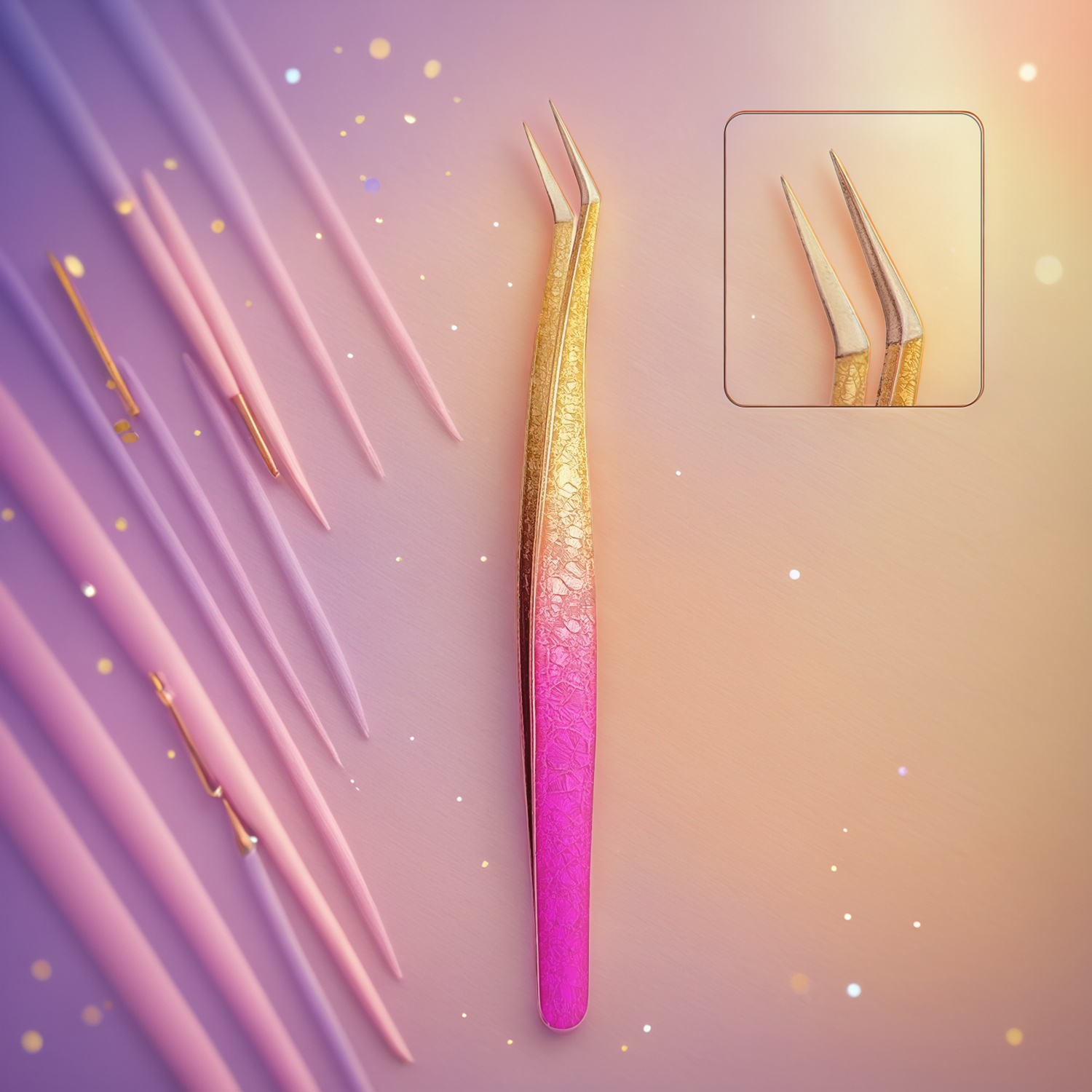 Tweezers for False Lash: Elegance & Precision