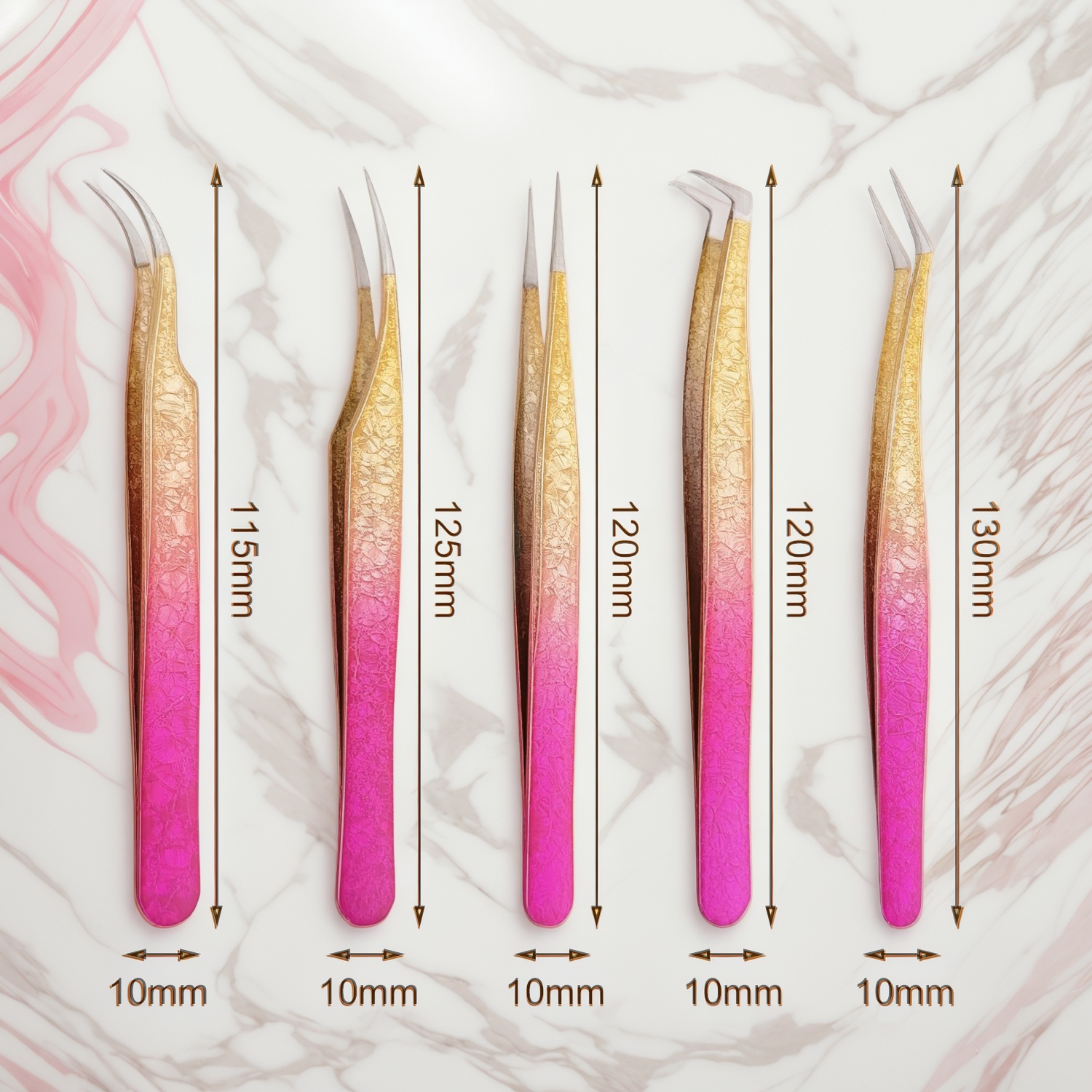 Pinças para cílios postiços, suprimentos de beleza B2B, pinças baratas no atacado