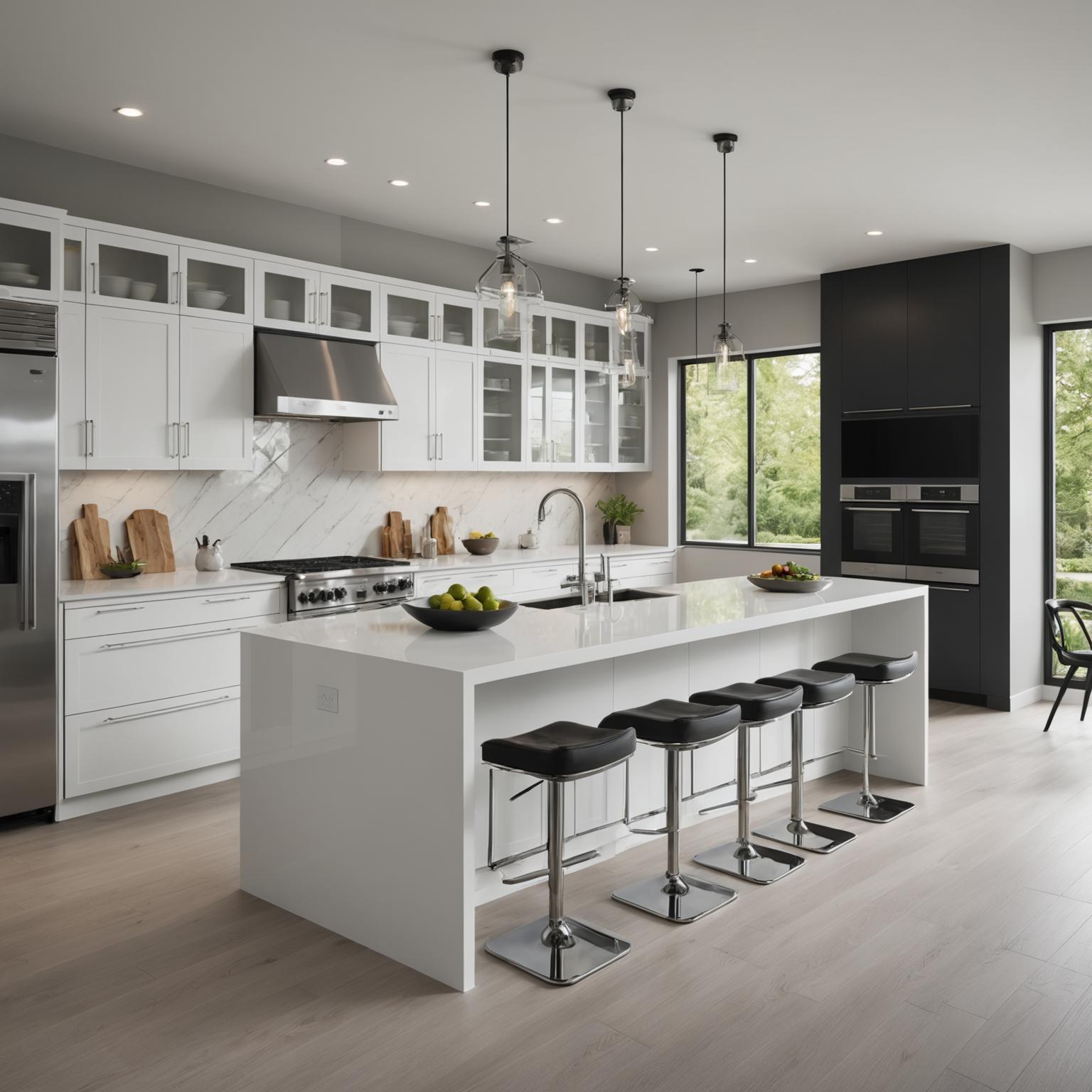 맞춤형 우아함을 위한 최고의 주방 캐비닛 공장