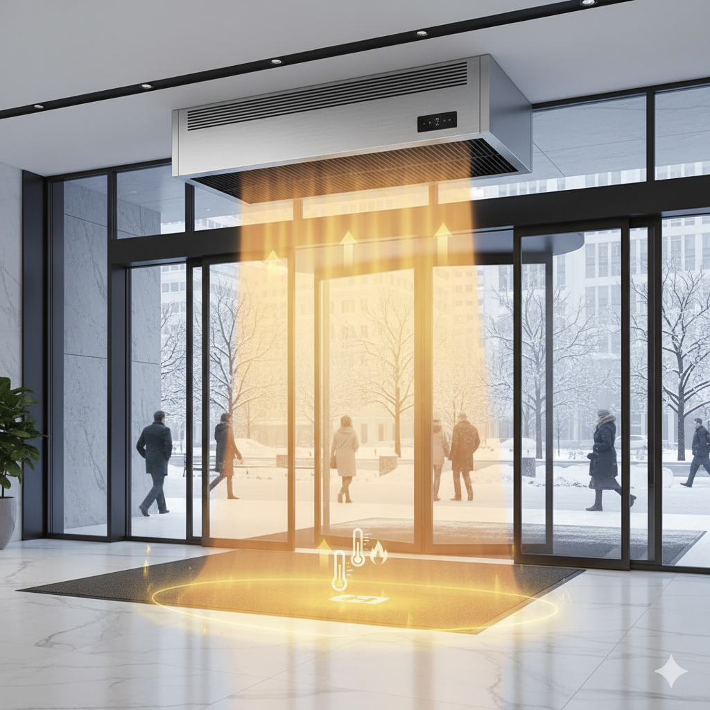 تحسين الراحة مع ستارة الهواء مع سخان OEM