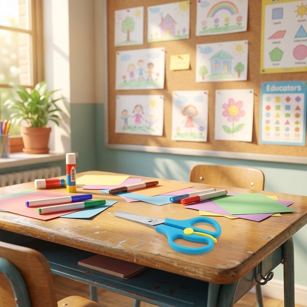 مقص أطفال OEM، مقص أطفال ملون، مقص حرفي للأطفال، مقص زنبركي لـ Kids