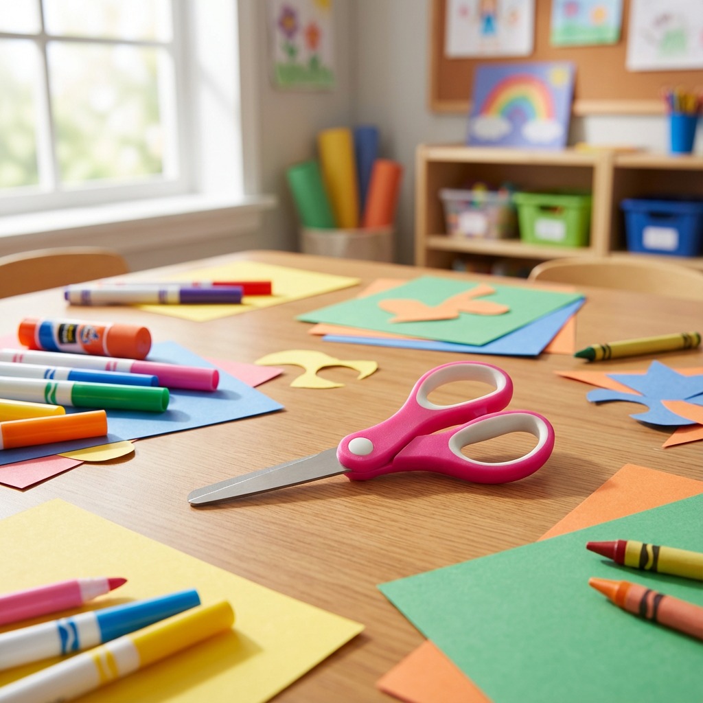 OEM left-handed scissors, children's scissors factory, left-handed children's scissors, scissors manufacturer yangjiang