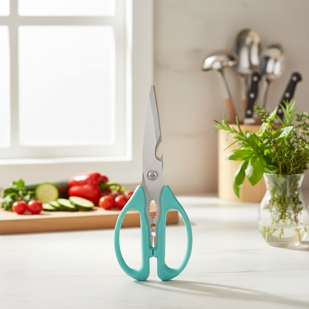 multi-functional kitchen scissors, OEM kitchen scissors, high quality kitchen scissors