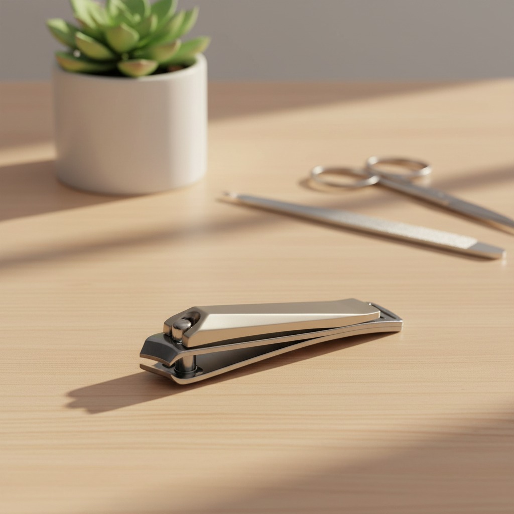 Person standing in a factory with machinery in the background