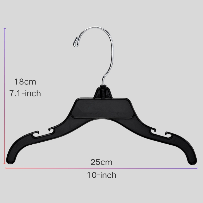 wholesale black plastic baby clothes hangers
