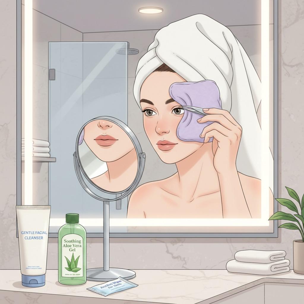 So vermeiden Sie geschwollene Haut durch Zupfen