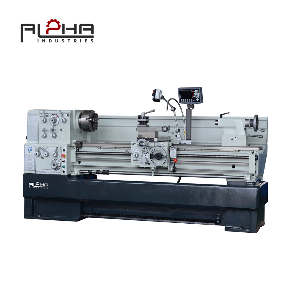 Person standing in a factory with machinery in the background