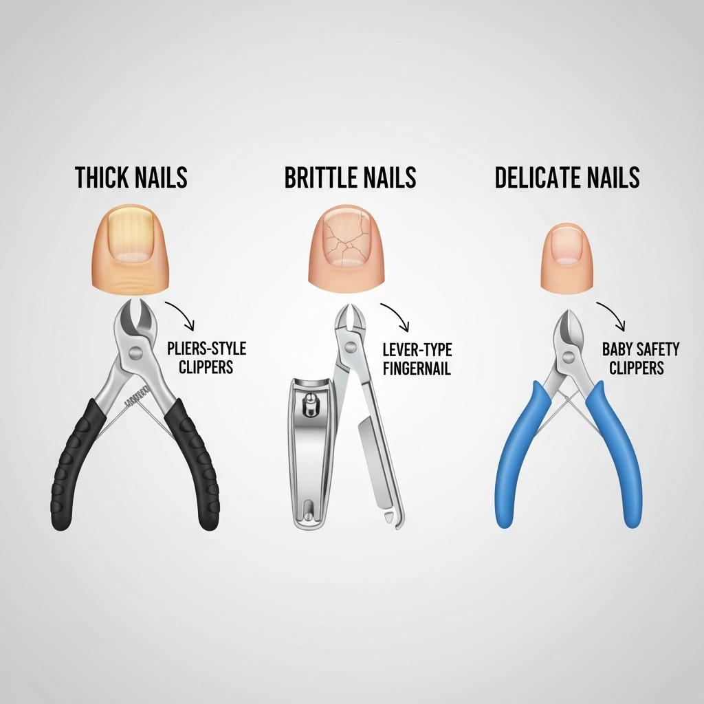 щипчики для ногтей для разных типов ногтей