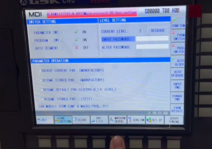 980MDi rotary table manual M-code control setting