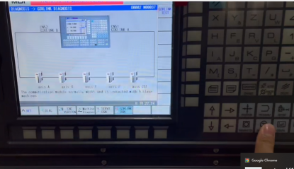 CNC 4th axis transmission ratio and system diagnosis