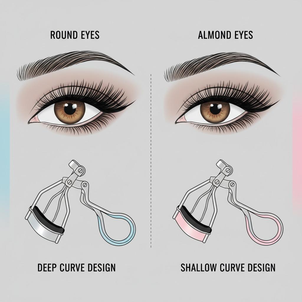 둥근 눈을 위한 최고의 속눈썹 뷰러