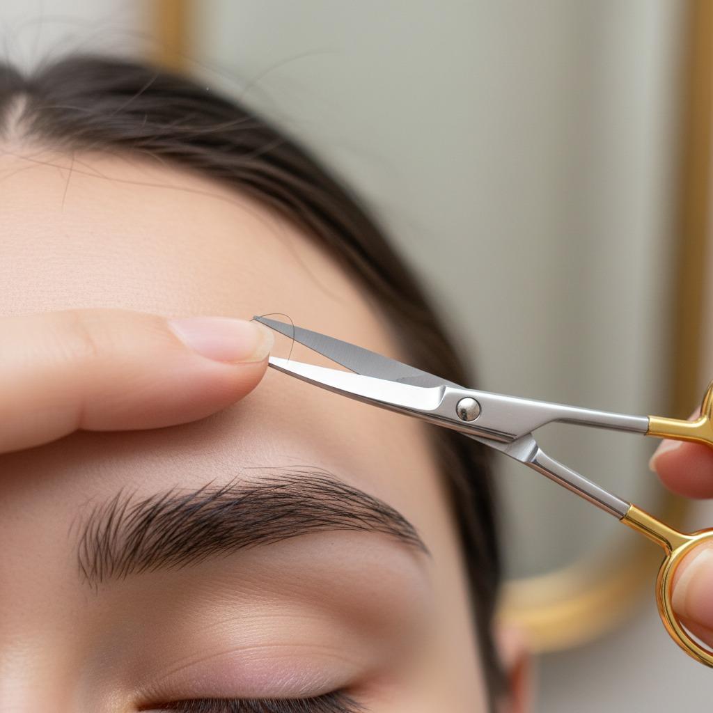 brow trimming tips