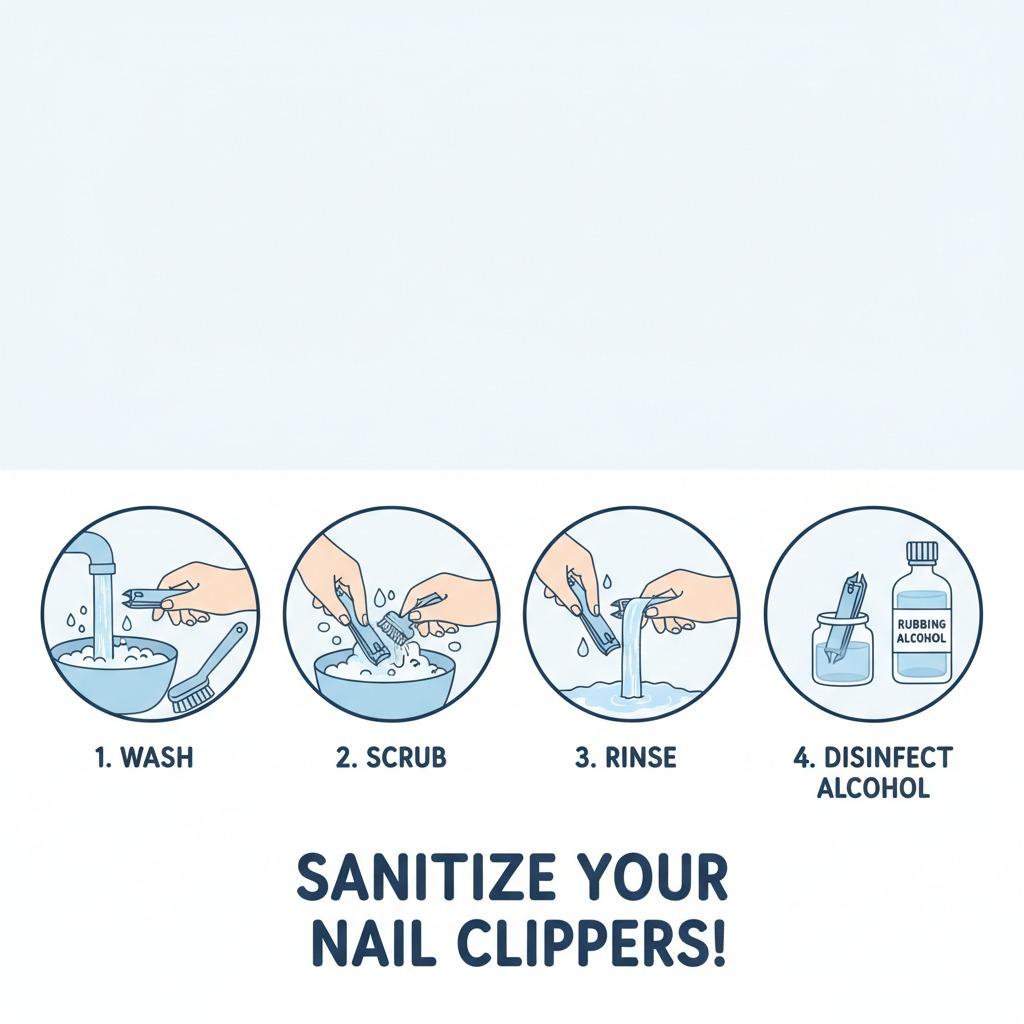 sanitize nail clippers