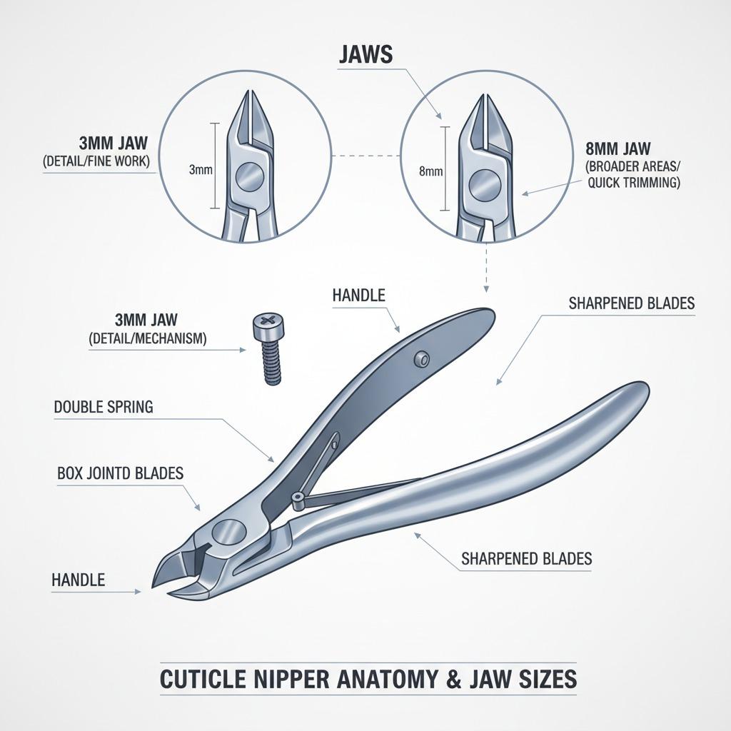 cuticle nipper jaw sizes