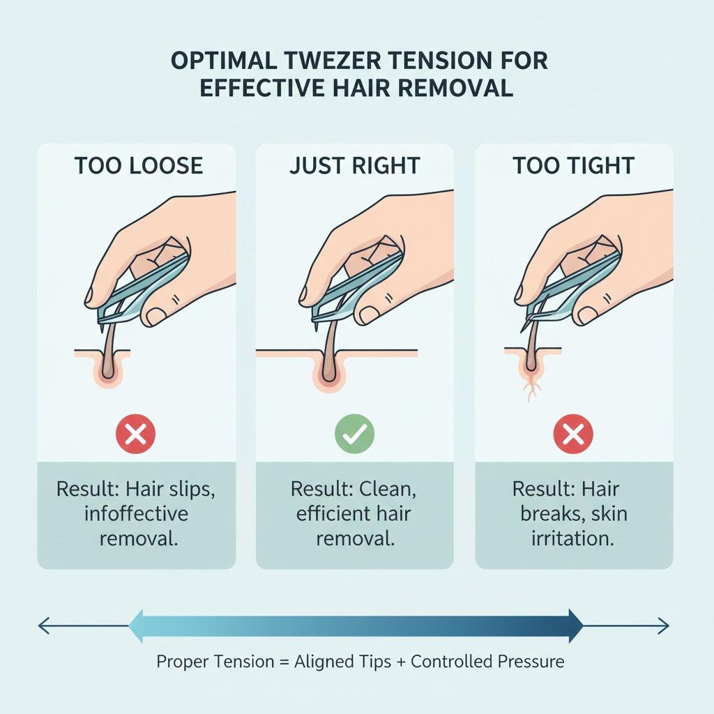 ピンセットの張力