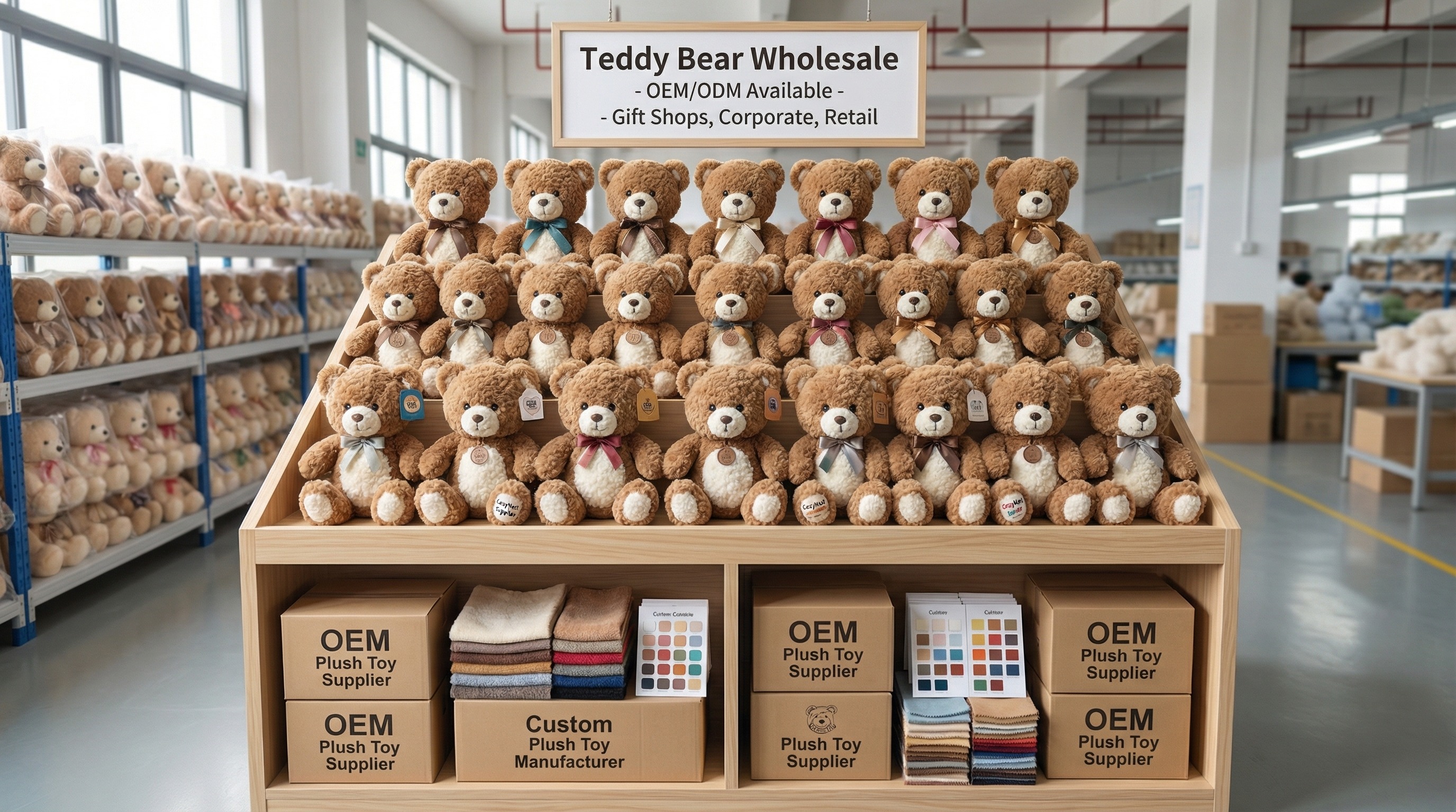 teddy bear plush toy wholesale application scene
