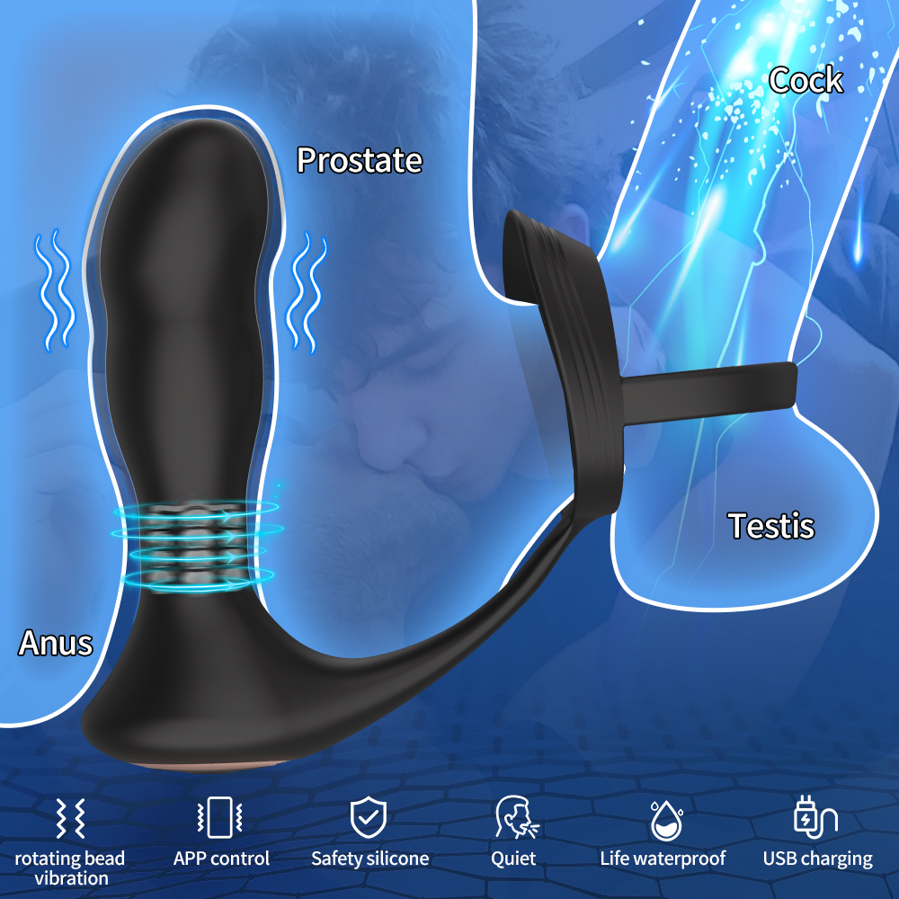 Masajeador de próstata con control remoto
