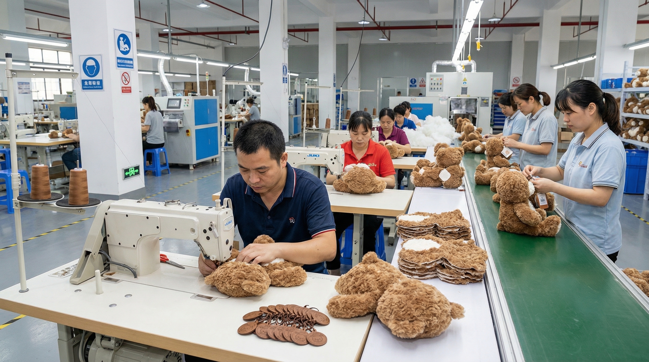 оптовая продажа плюшевых игрушек-мишек, производство по OEM-заказам.