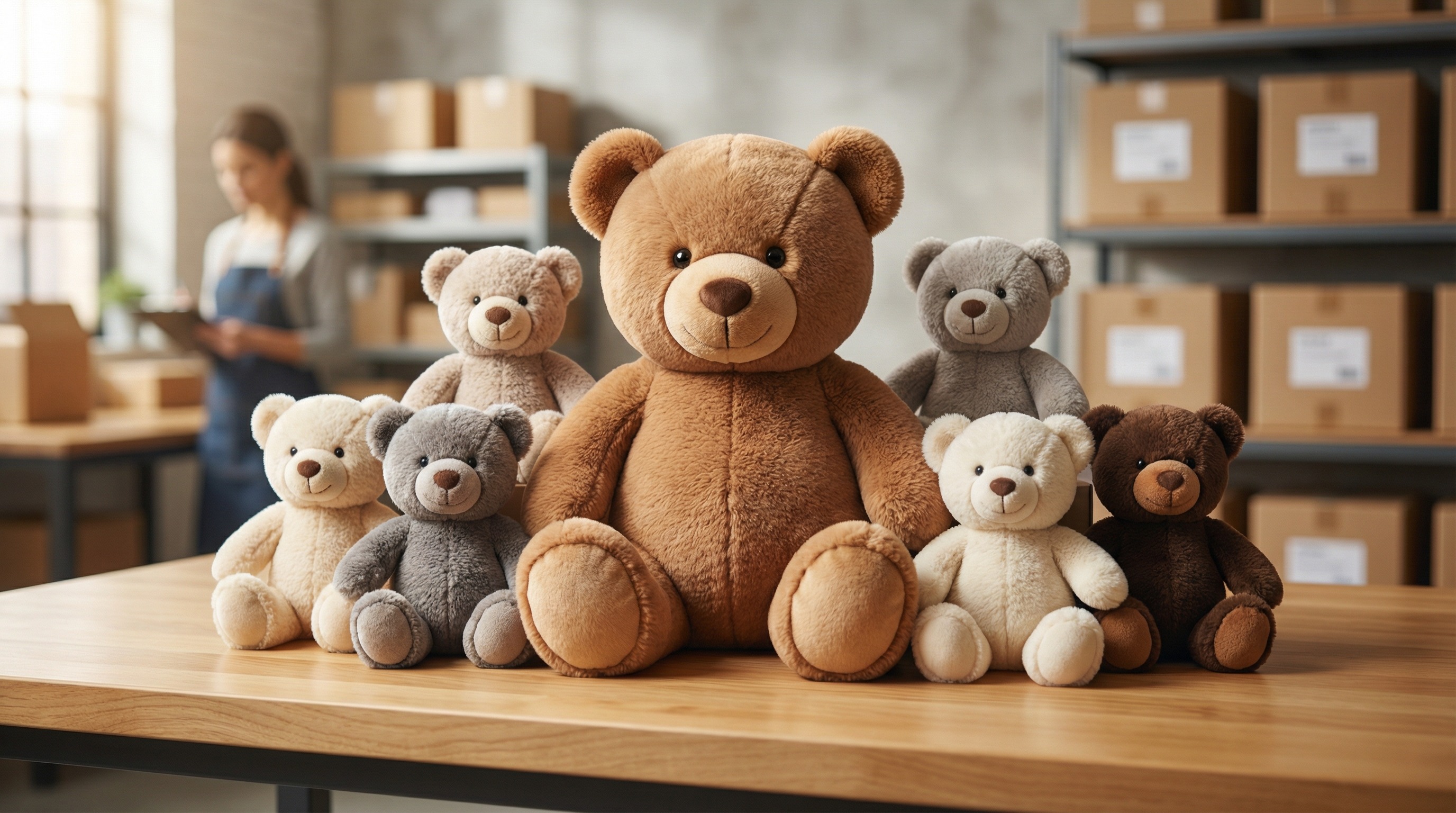 teddy bear plush toy wholesale product hero image