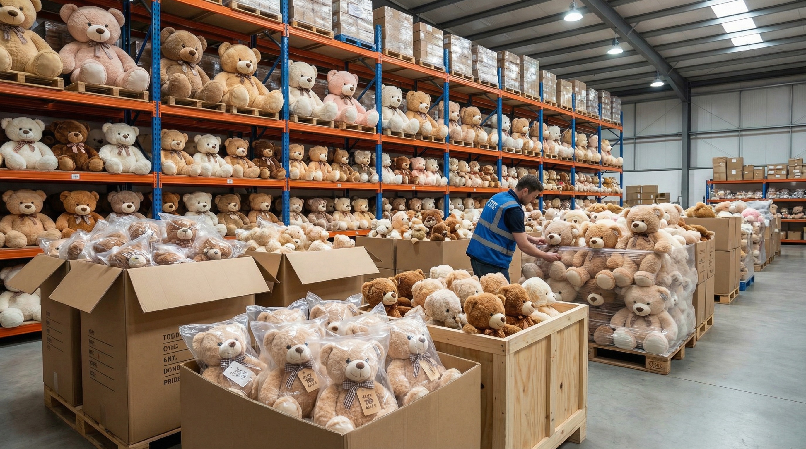 teddy bear plush toy wholesale application scene