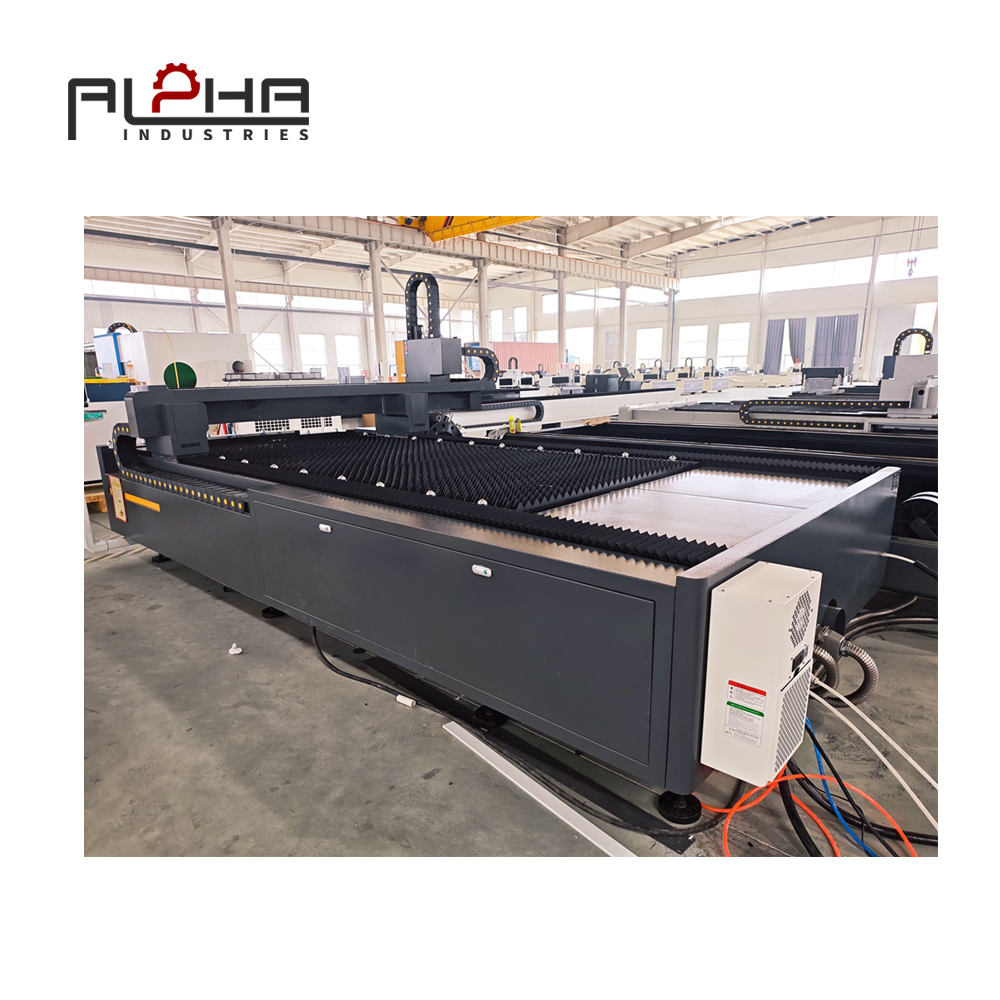 Person standing in a factory with machinery in the background