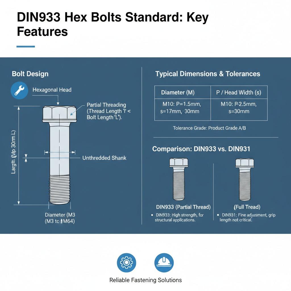 DIN933 Hex Bolts Specification: A Complete Guide