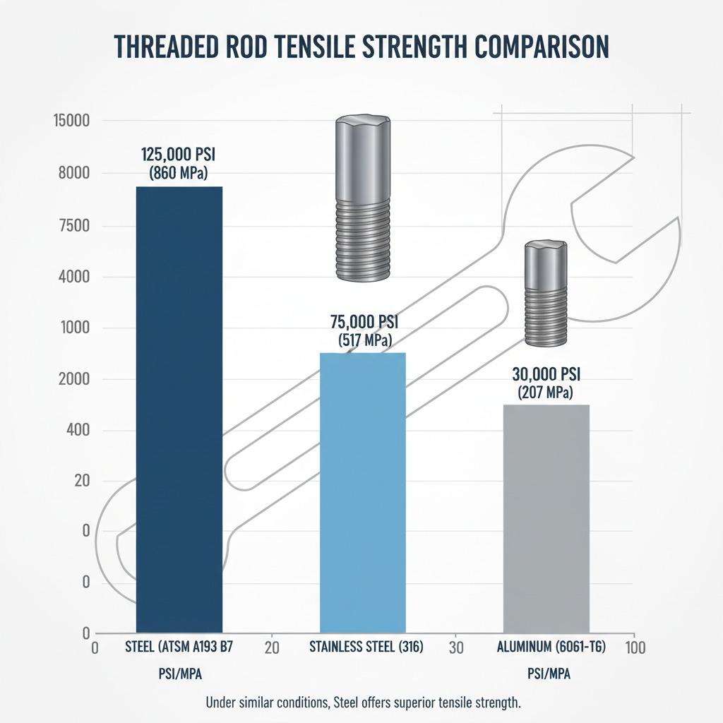 threaded rod strength