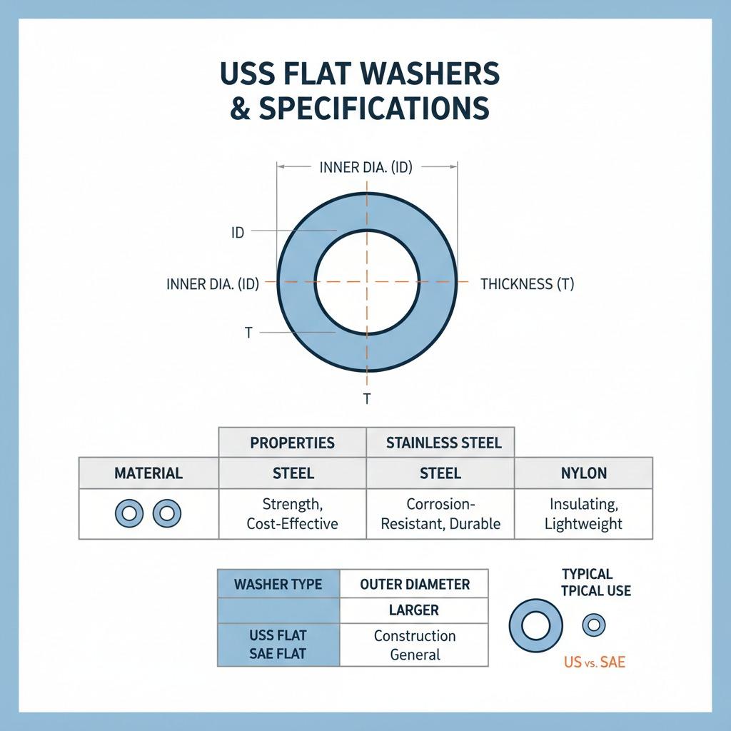USS Flat Washers: Essential for Secure Fastening