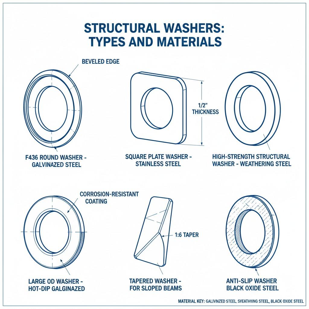 Structural Washers in Steel Construction: Essential Insights