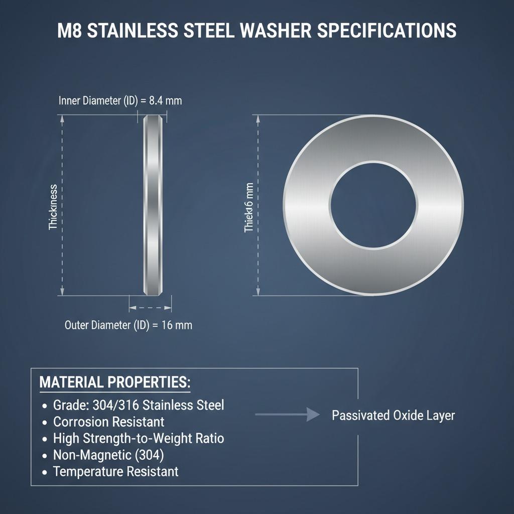 M8 Stainless Steel Washer for Outdoor Bolts: Ultimate Guide