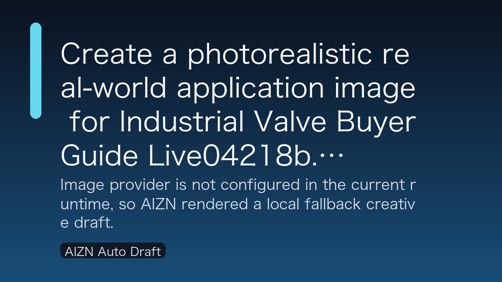 Industrial Valve Buyer Guide Live04218b application scene