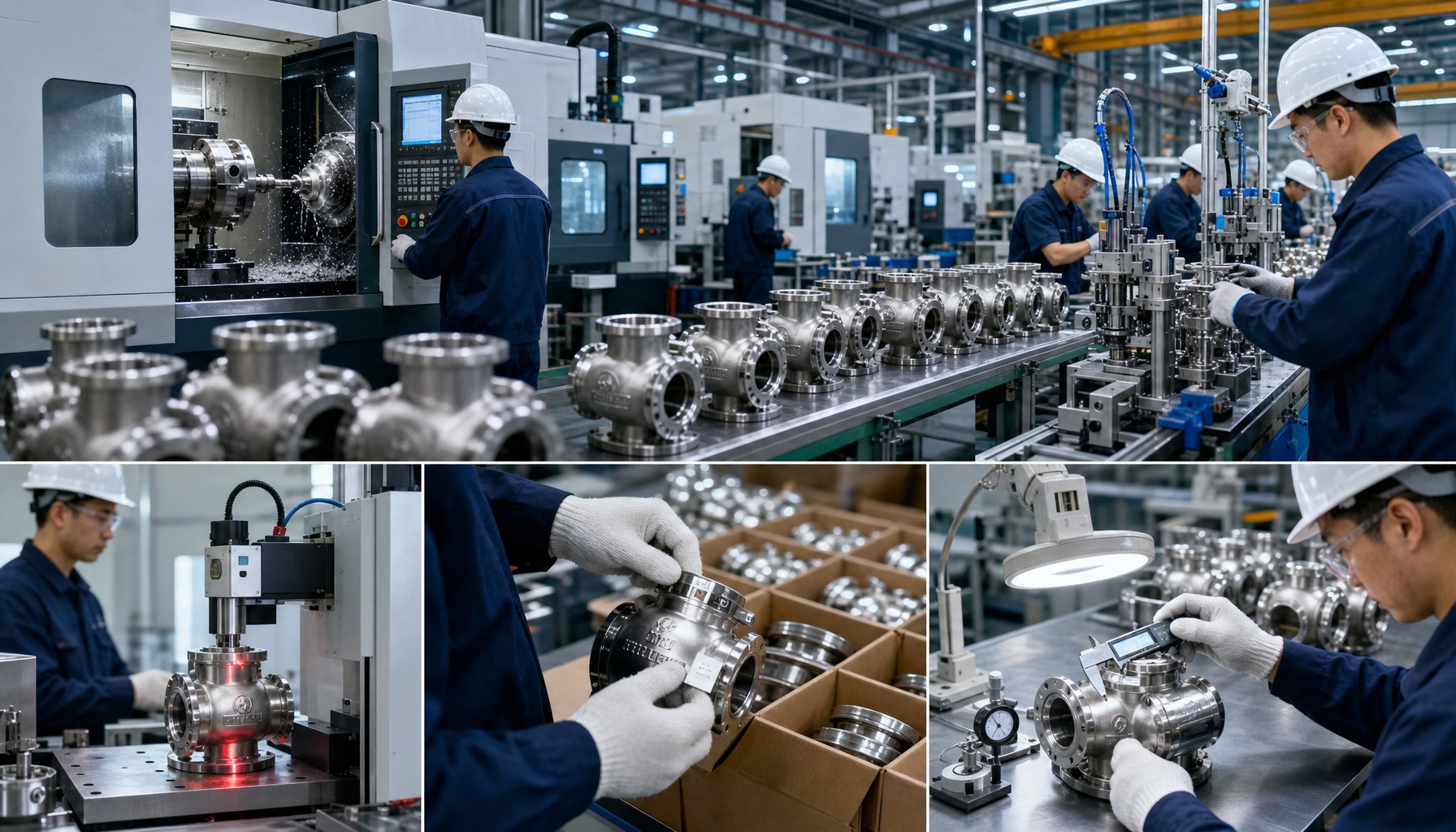 ステンレス鋼バルブサプライヤーのOEM生産現場