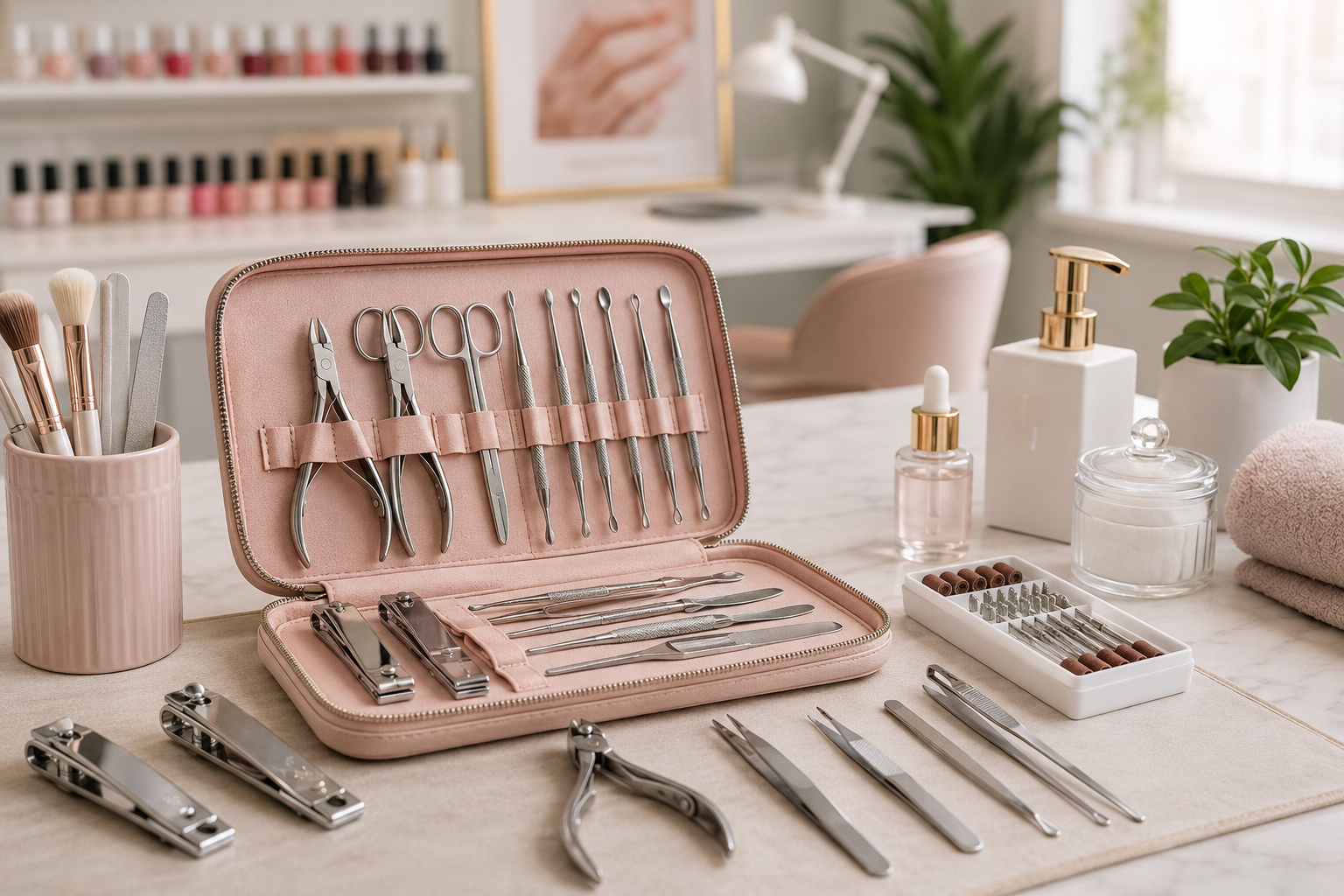 Herramientas de manicura al por mayor para salones de uñas