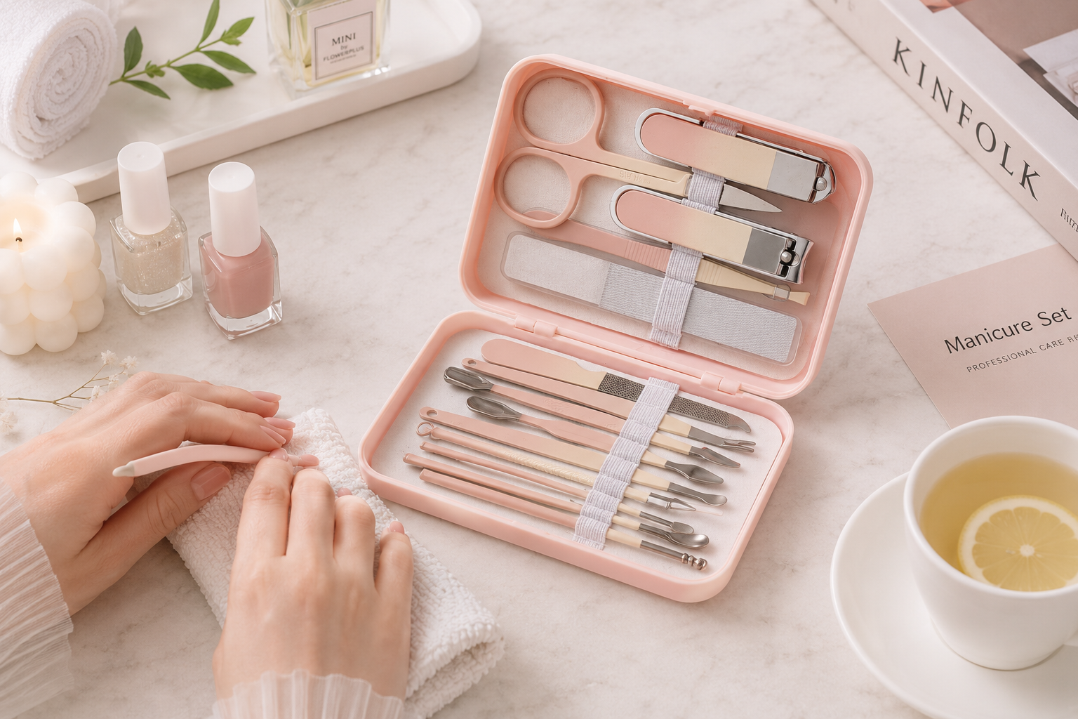 proveedor de kits de manicura personalizados