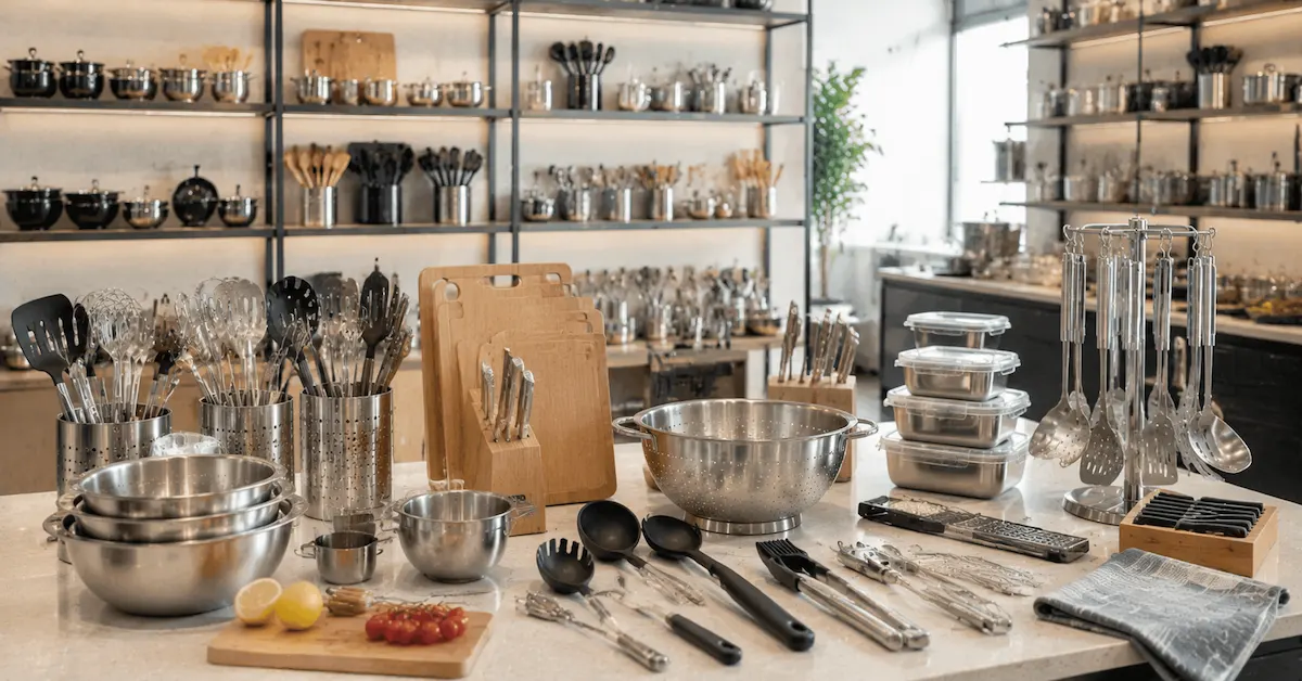 Guide des fournisseurs d'ustensiles de cuisine pour les acheteurs détaillants et distributeurs
