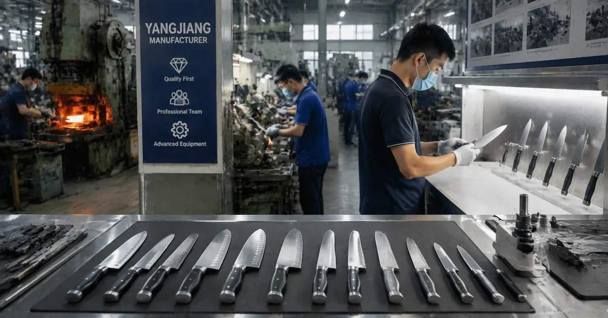 Cómo evaluar a un fabricante de cuchillos Yangjiang para cuchillos de cocina OEM
