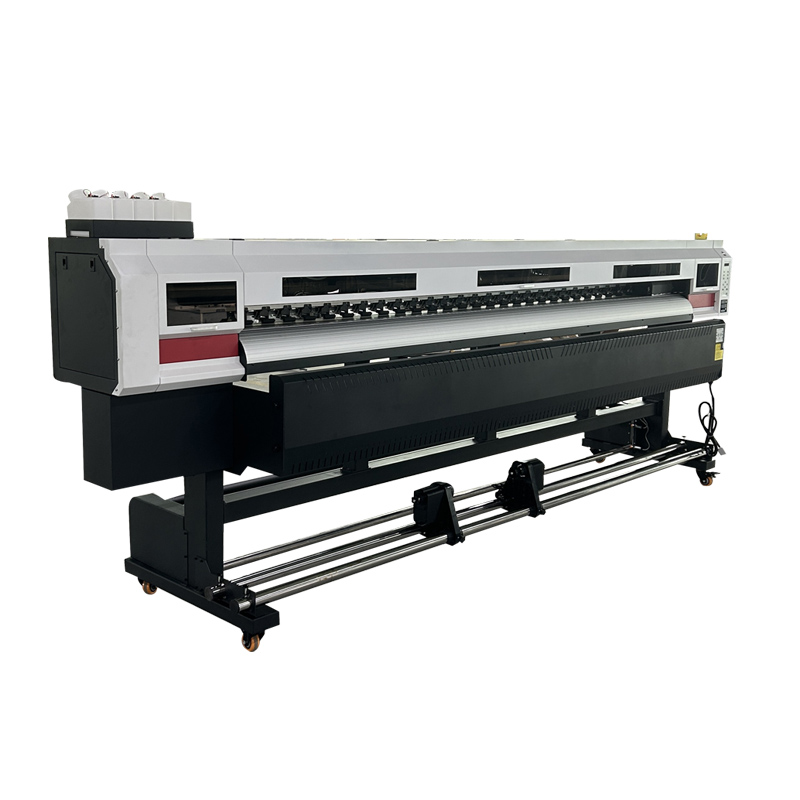 Angled front view of a roll-fed DTF printer machine