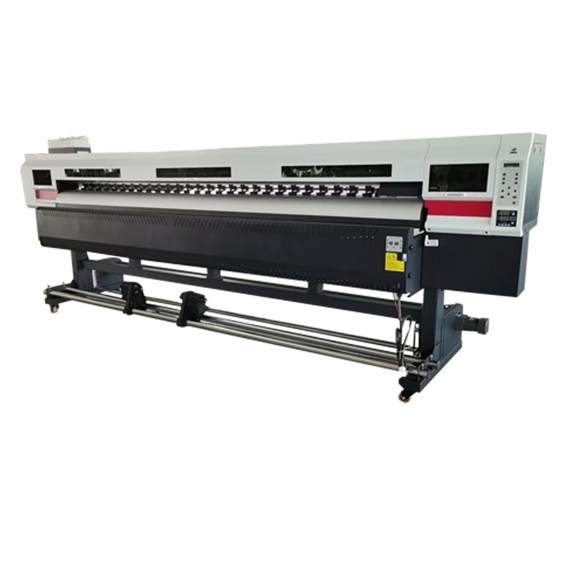 Control-side view for UV printing machine maintenance and access review