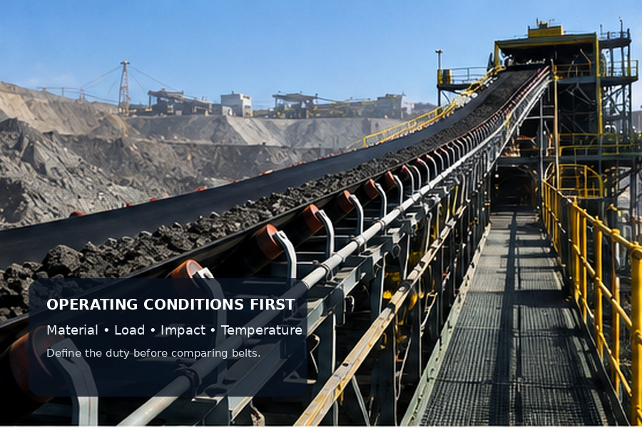 conveyor belt operating condition